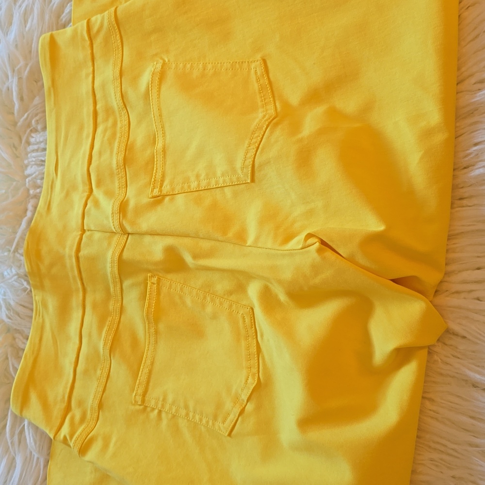 Ruby Rd. Cropped Yellow Pants - image 7